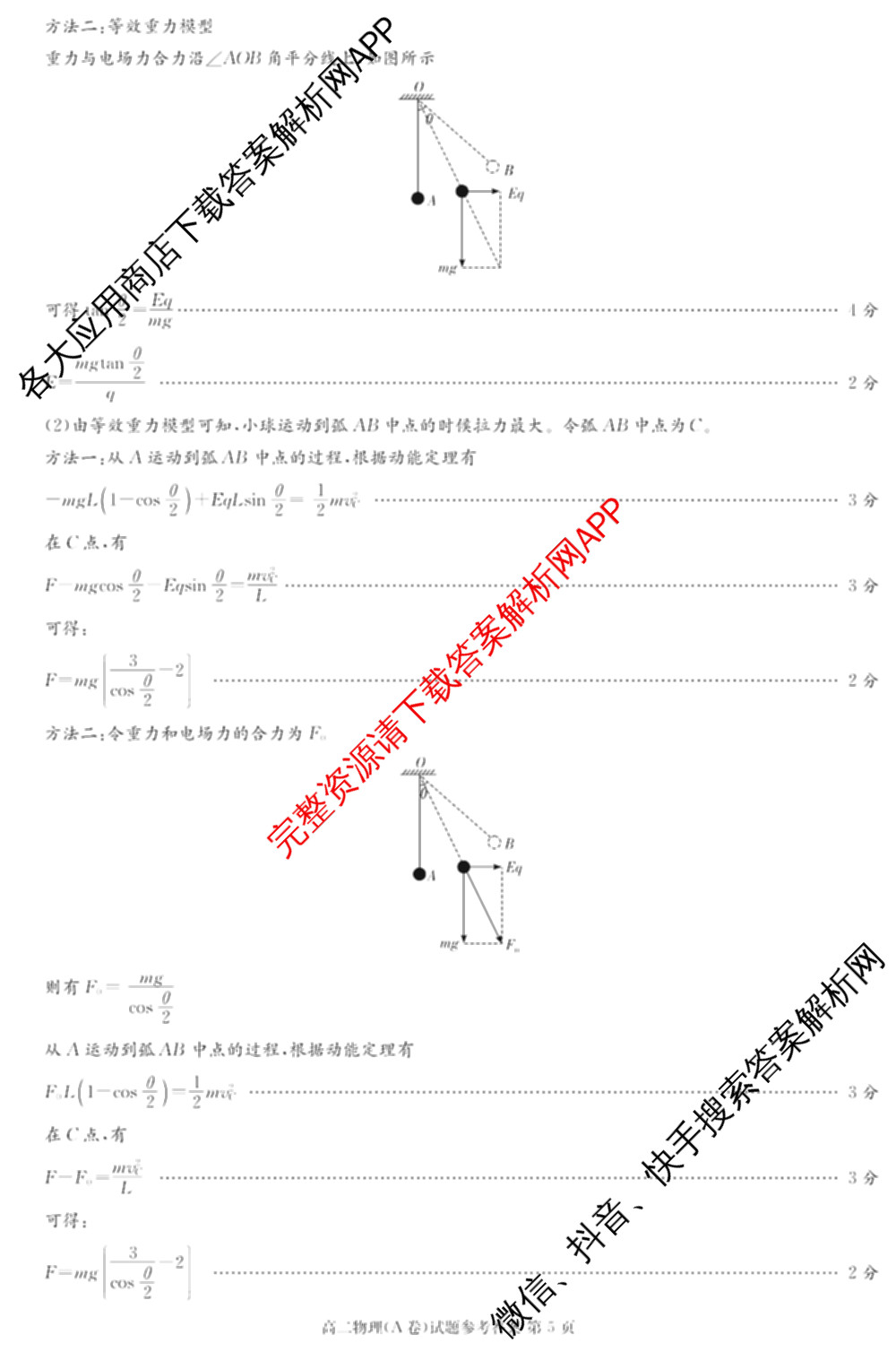 湖南省2025年12月高二学情检测卷各科答案及试卷: 含数学(B卷) 数学(A卷) 生物试卷解析物理答案