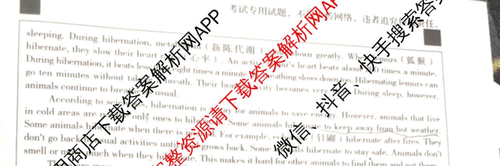 河北省2025-2026学年第一学期阶段性学业检测二八年级各科答案及试卷（含历史(部编版) 英语(人教版) 物理等）英语试题