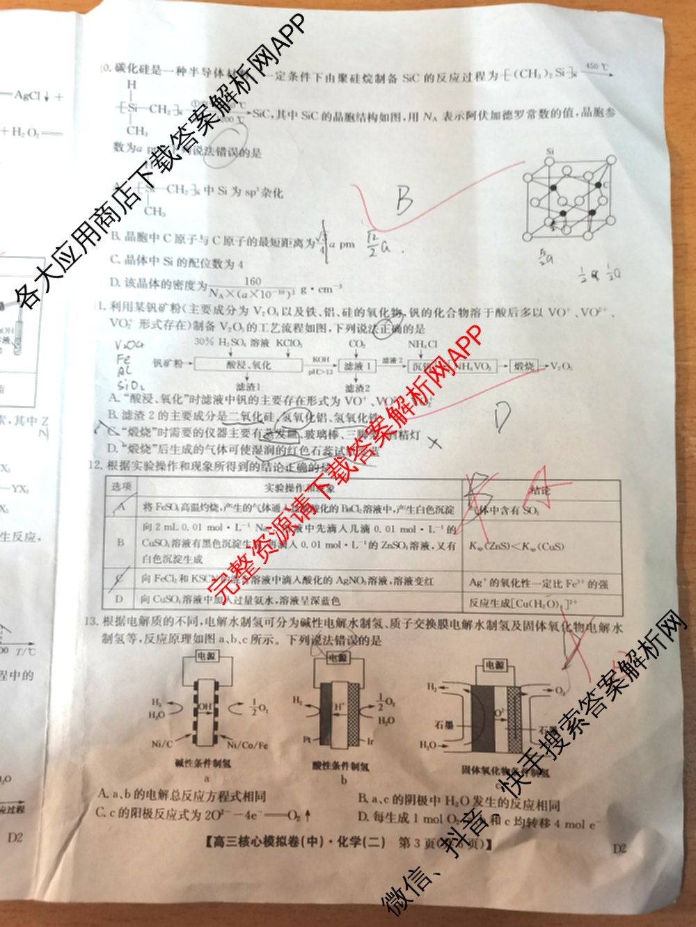 九师联盟2024~2025学年高三核心模拟卷(中)(二)2各科答案及试卷: 含政治(JX) 生物(D1) 生物(HB)试卷解析化学试题