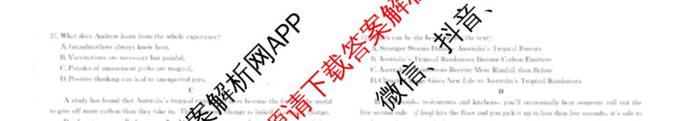 山东省聊城市2026届高三年级十二月检测(12.17)（9科全）英语试题
