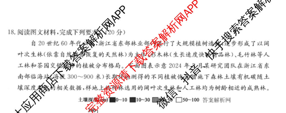 2026年普通高等学校招生全国统一考试猜题信息卷(一)1试卷及答案汇总(已更新物理(AH)、地理(B3)、化学(B3)等19份)地理试题