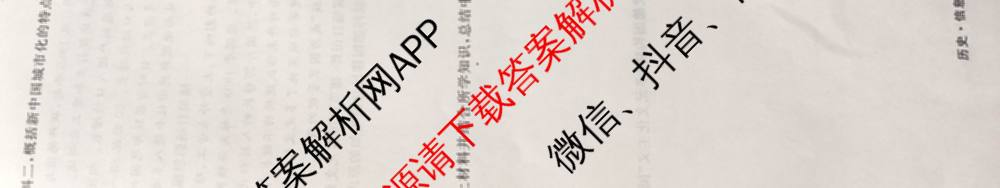 天舟高考衡中同卷2025年普通高等学校招生全国统一考试模拟信息卷(六)6（含数学(A) 理综(XJ专版) 语文(A)等）历史试题