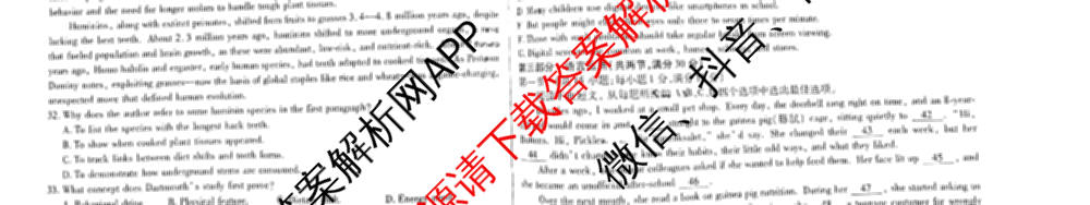 天一大联考2026届高考全真模拟卷(七)7试卷及答案汇总: 含物理(湖南专版) 化学(专版) 物理(山西专版)试卷解析英语试题