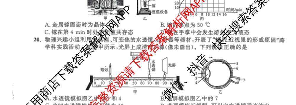 安徽省2025-2026同步达标自主练八年级第三次(S)各科答案及试卷: 含英语 历史 物理(BS)试卷解析物理试题