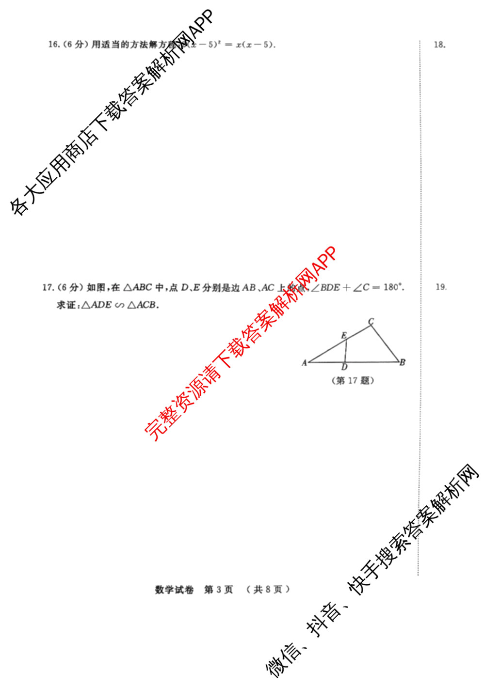 吉林省名校调研系列卷2025-2026学年九年级期中测试(①)(市命题)各科答案及试卷(7科全)数学试题 吉林省名校调研系列卷2025-2026学年九年级期中测试(①)(市命题)各科答案及试卷(7科全)数学试题