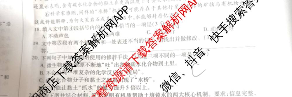 2025-2026学年(上)高三年级天一小高考(一)（含化学 历史(专版) 数学(专版)等14份）语文试题