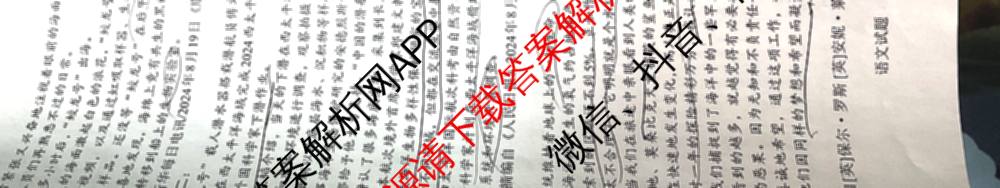 名校联盟 三省一区2025届高中毕业班第一次质量检测(2024.11)试卷及答案汇总(含化学、数学、物理等)语文试题 名校联盟 三省一区2025届高中毕业班第一次质量检测(2024.11)试卷及答案汇总(含化学、数学、物理等)语文试题