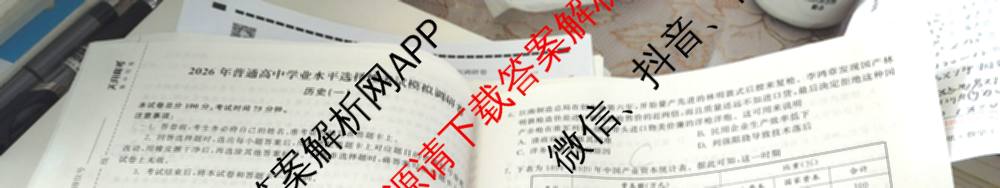 天舟高考衡中同卷2026年普通高等学校招生全国统一考试模拟调研卷(一)1（含化学(JY)、化学(山东版)、语文(A)等）历史试题