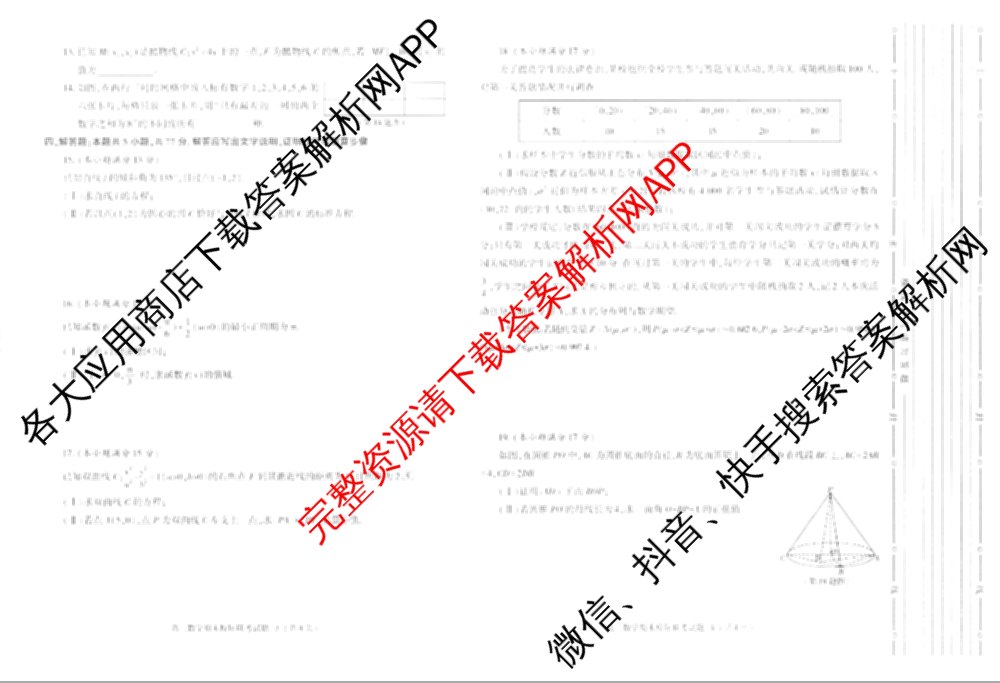 陕西省2024~2025学年度第一学期期末校际联考试题高二: 含政治、物理、生物试卷解析数学试题