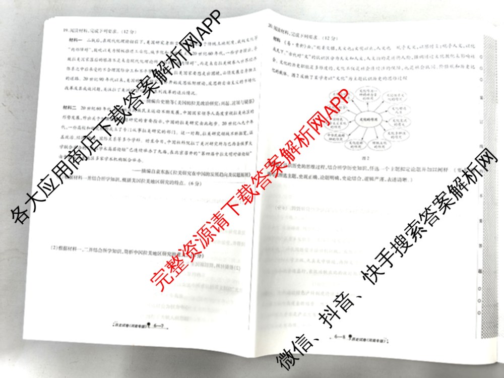 天一大联考2026届高考全真模拟卷(六)6试卷及答案汇总(已更新地理(湖南专版)、化学(安徽专版)、历史(山西专版)等48份)历史试题
