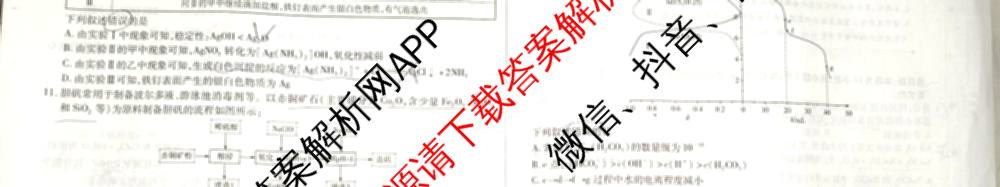 天一大联考2026届高考全真模拟卷(六)6试卷及答案汇总(已更新地理(湖南专版)、化学(安徽专版)、历史(山西专版)等48份)化学试题