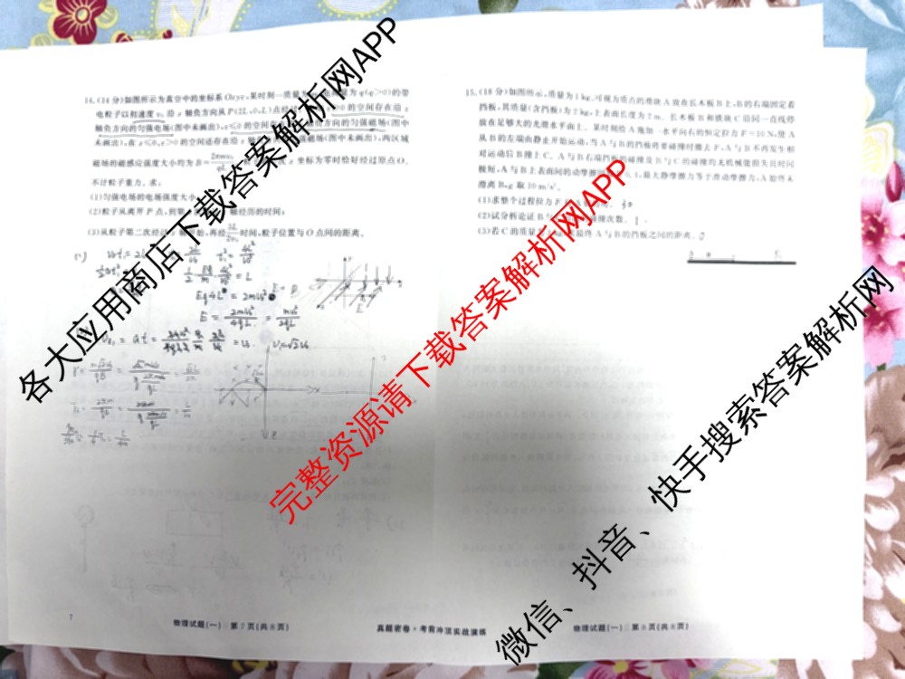 真题密卷2024-2025学年度考前冲顶实战演练(一)1试卷及答案汇总（含物理(2)、生物(4)、生物(5)等）物理试题