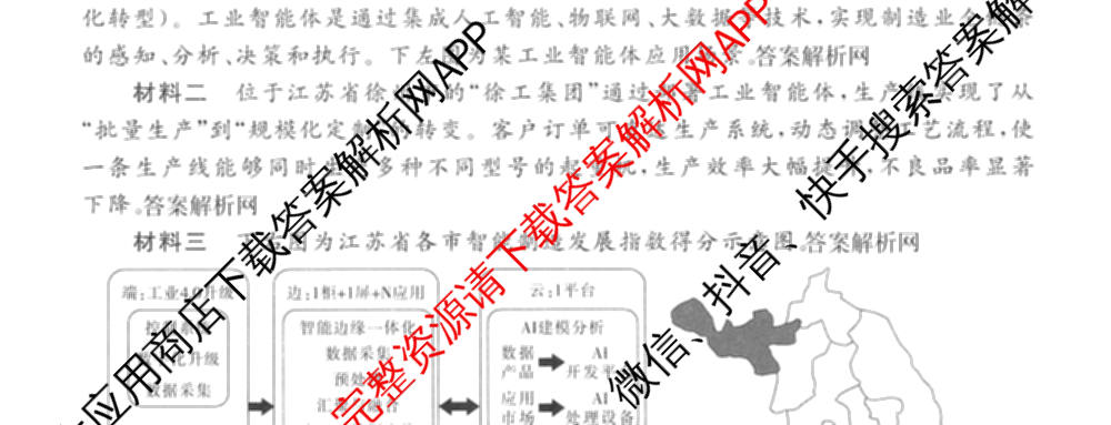 2026届高考预测压轴综合训练(一)1试卷及答案汇总（10科全）地理试题
