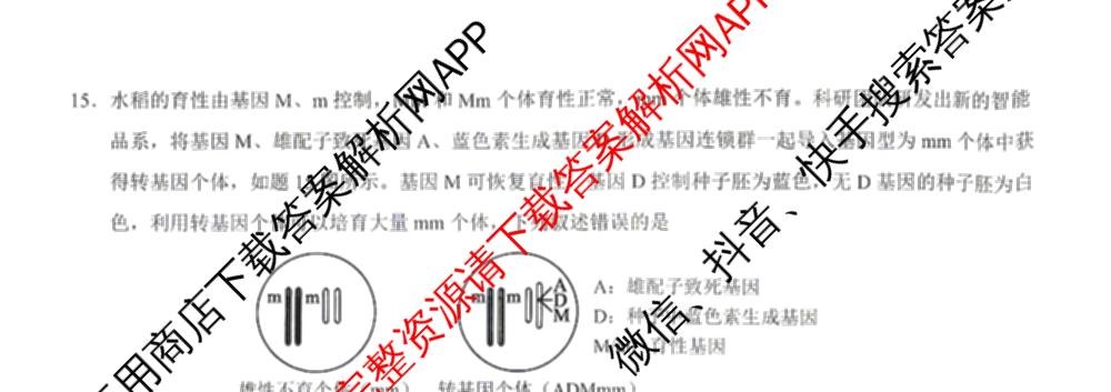 [康德二诊]重庆康德2026年重庆市普通高中学业水选择性考试高三第二次联合诊断检测(已更新语文 政治 英语等11份)生物试题