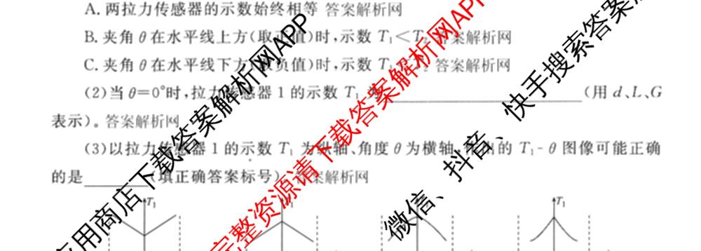衡水金卷先享题夯基卷 2026年普通高等学校招生全国统一考试模拟 (一)1试卷及答案汇总: 含政治、物理(Q)、地理(MH)试卷解析物理试题