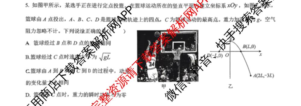 重庆市高2026届高三上学期十二月联合诊断考试各科答案及试卷（9科全）物理试题