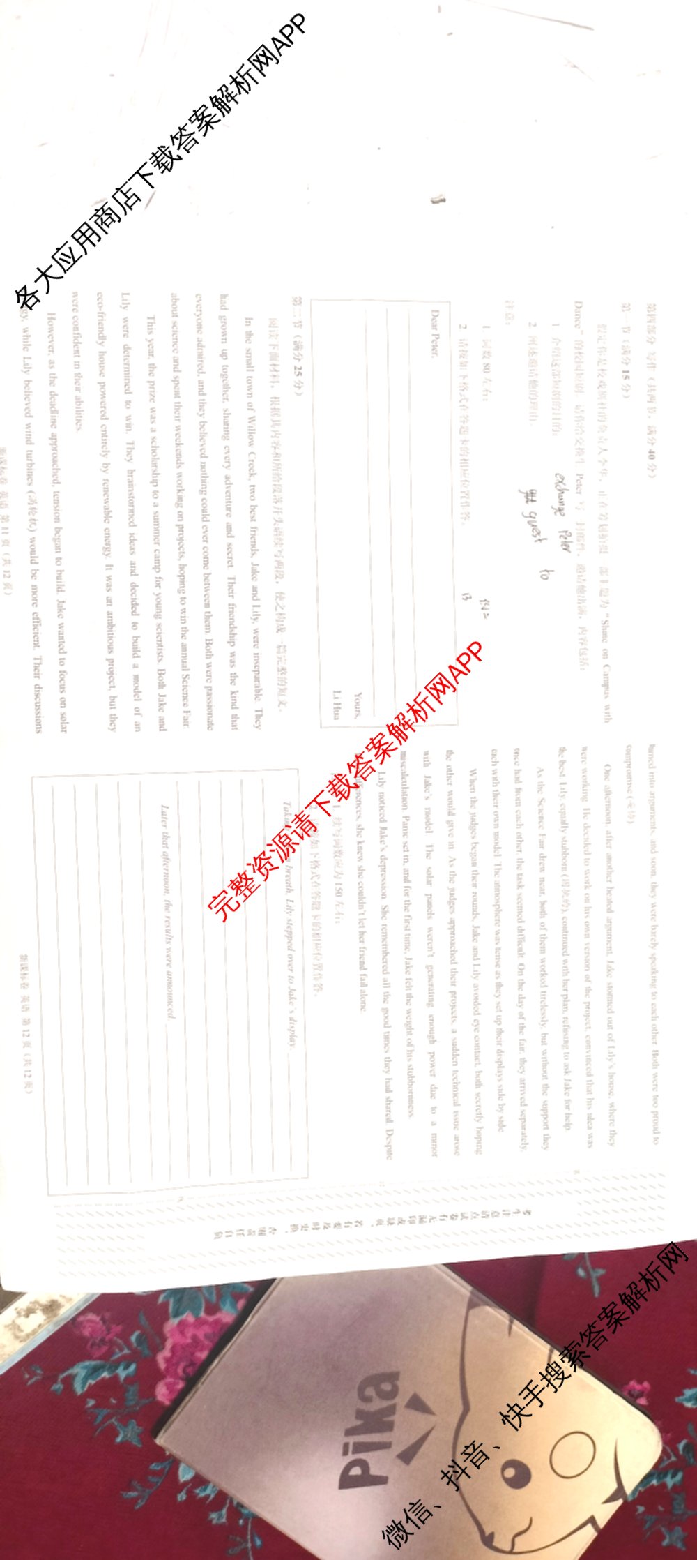 学科网2026届新高三学情摸底考试卷及答案汇总（含生物(新高考卷B)、语文(新课标卷)、数学(新课标卷A)等）英语试题