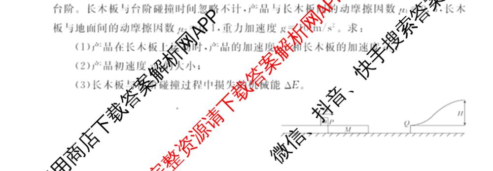 衡水金卷先享题调研卷2026年普通高等学校招生全国统一考试模拟试题(四)4(已更新生物(山东专版) 理综 历史(JS)等91份)物理试题
