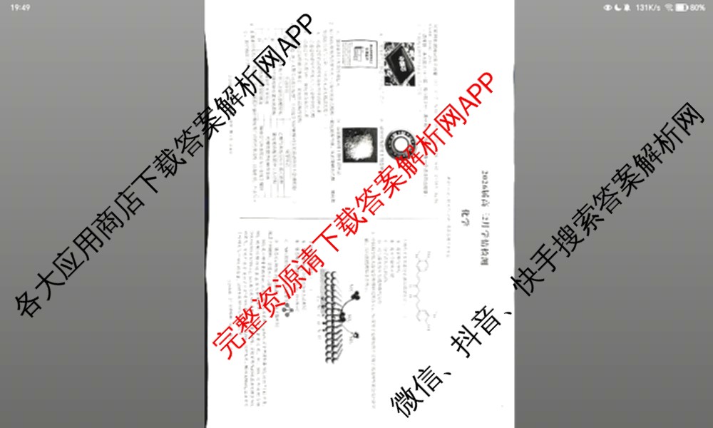 1号卷A10联盟2026届高三2月学情检测各科答案及试卷（含数学 英语 历史等）化学试题