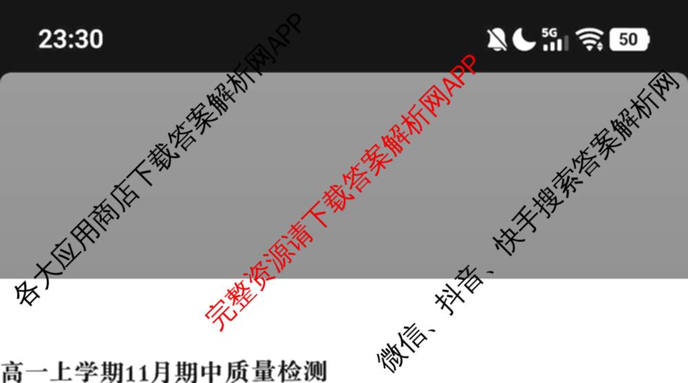 A10联盟&宿州十三校2025级高一上学期11月期中质量检测试卷及答案汇总（19科全）地理试题